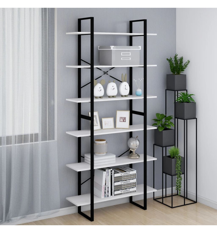 Armoire haute Blanc 100x30x210 cm Bois de pin solide | Mobilier & Déco