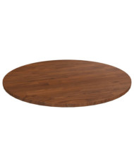 Dessus de table rond Marron foncé Ø60x1,5cm Chêne massif traité | Mobilier & Déco