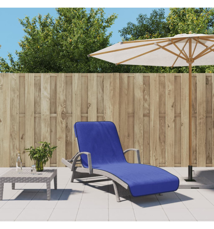 Serviettes de plage 2 pcs bleu royal 75x200 cm tissu 400 GSM | Mobilier & Déco