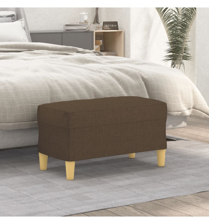Banc Marron 70x35x41 cm Tissu | Mobilier & Déco