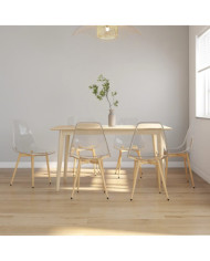 Chaises à manger lot de 6 Transparent PET | Mobilier & Déco