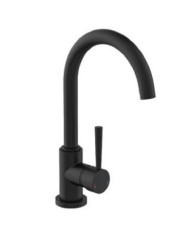 SCHÜTTE Mitigeur d'évier avec bec verseur haut CORNWALL noir mat | Mobilier & Déco