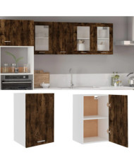 Armoire suspendue "Lyon" Chêne fumé 39,5x31x60 cm | Mobilier & Déco