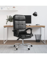 Fauteuil de massage inclinable de bureau Noir Similicuir | Mobilier & Déco