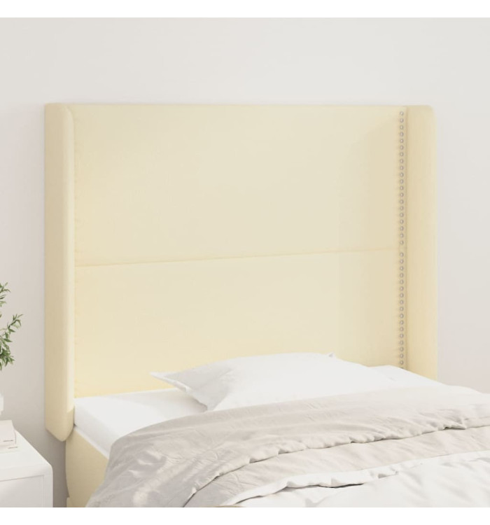 Tête de lit avec oreilles Crème 83x16x118/128 cm Similicuir | Mobilier & Déco