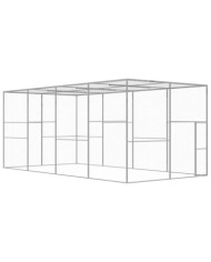 Cage pour chat 6x3x2,5 m Acier galvanisé | Mobilier & Déco