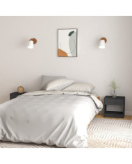 Tables de chevet 2 pcs Gris 40x31x40 cm Bois de pin massif | Mobilier & Déco