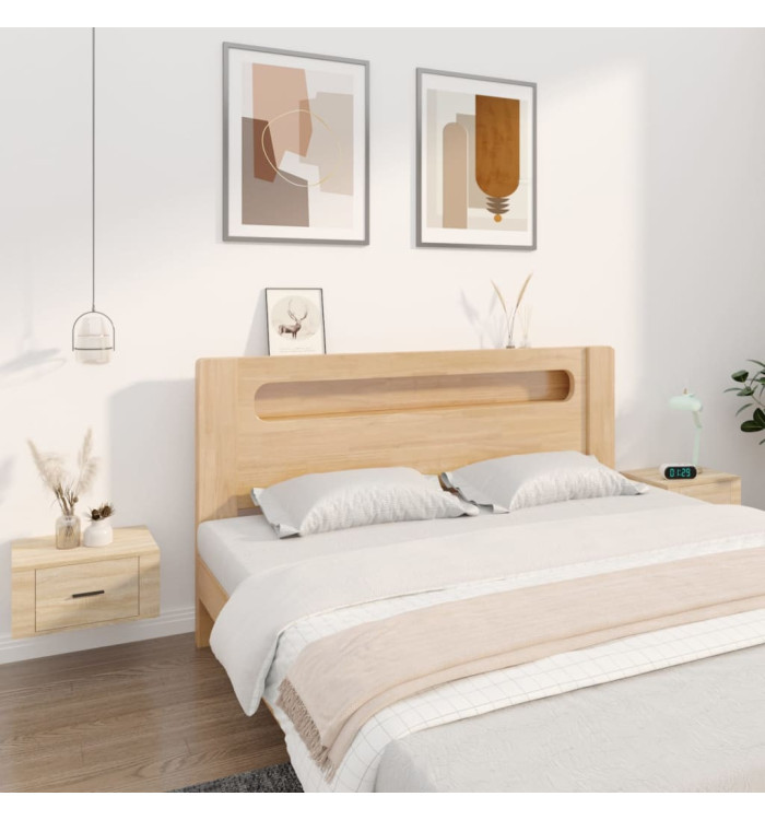 Tables de chevet murales 2 pcs Chêne sonoma 50x36x25 cm | Mobilier & Déco