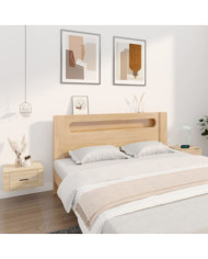 Tables de chevet murales 2 pcs Chêne sonoma 50x36x25 cm | Mobilier & Déco