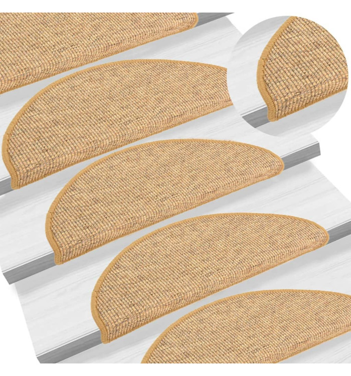 Tapis d'escalier auto-adhésifs 15 pcs Orange 65x21x4 cm | Mobilier & Déco