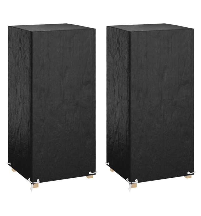 Housses de chaise de jardin 2 pcs 8 œillets 75x70x140 cm PE | Mobilier & Déco