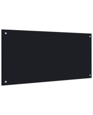 Dosseret de cuisine Noir 100x50 cm Verre trempé | Mobilier & Déco