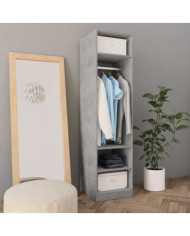 Garde-robe Gris béton 50x50x200 cm Bois d'ingénierie | Mobilier & Déco