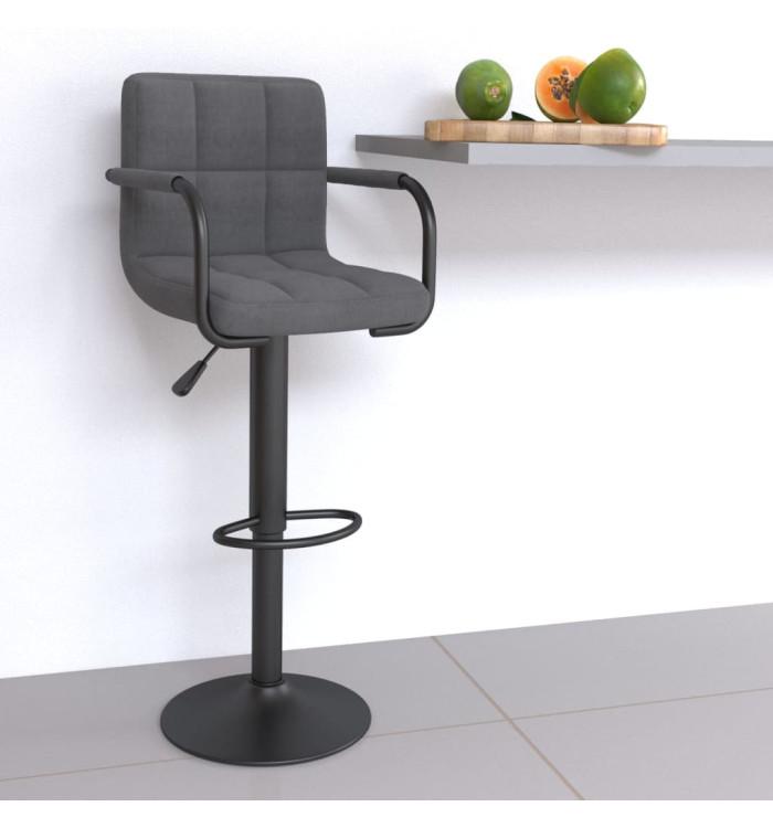 Tabouret de bar Gris clair Tissu | Mobilier & Déco