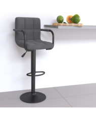 Tabouret de bar Gris clair Tissu | Mobilier & Déco