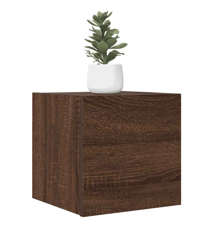 Meuble TV mural Chêne marron 30,5x30x30 cm | Mobilier & Déco