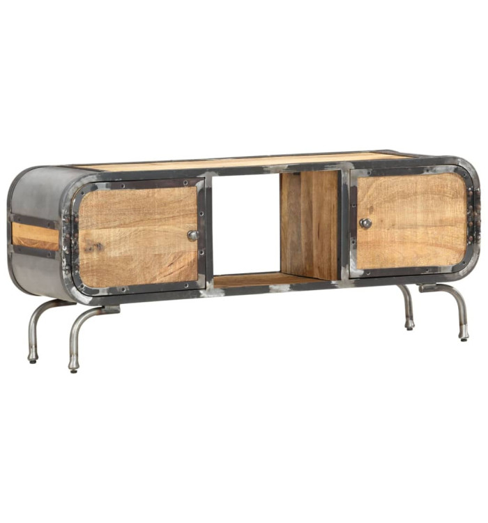 Meuble TV 110x30x42 cm Bois massif de manguier | Mobilier & Déco