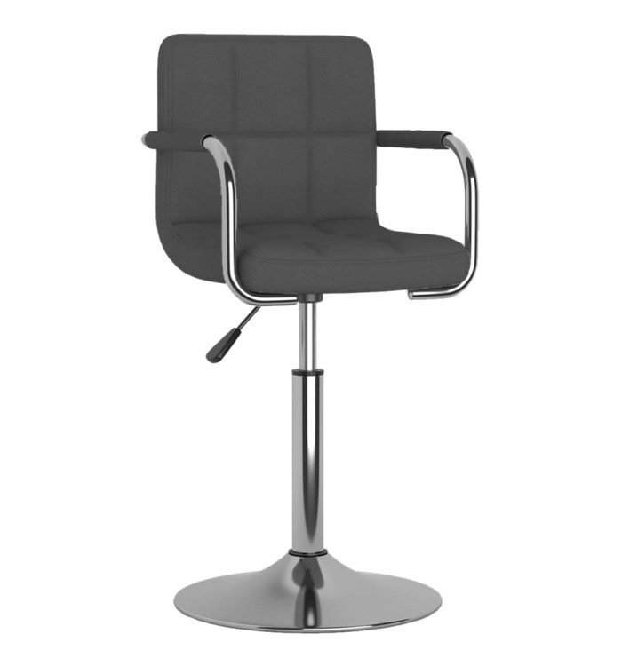 Chaise de salle à manger Gris foncé Tissu | Mobilier & Déco