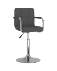 Chaise de salle à manger Gris foncé Tissu | Mobilier & Déco