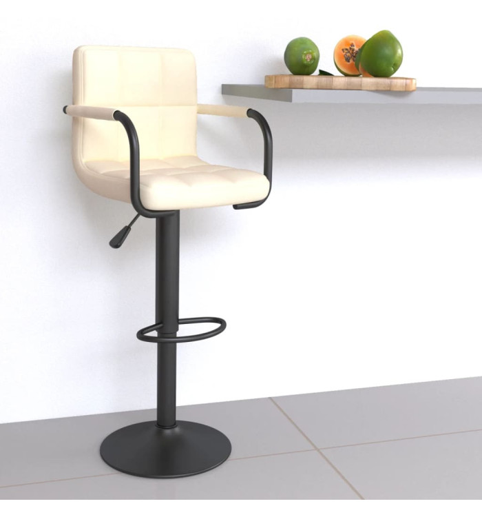 Tabouret de bar Crème Tissu | Mobilier & Déco