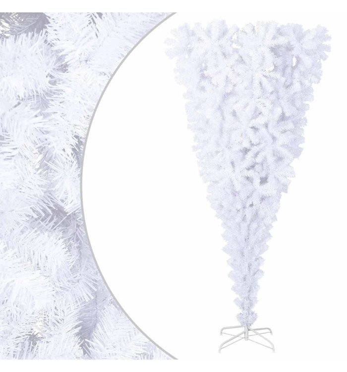 Sapin de Noël artificiel renversé avec support Blanc 180 cm | Mobilier & Déco