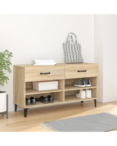 Armoire à chaussures Chêne sonoma 102x35x55cm Bois d'ingénierie | Mobilier & Déco