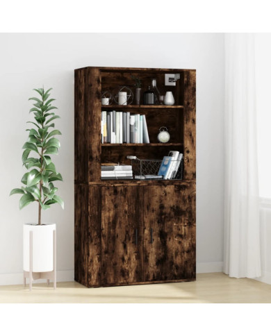 Buffet haut Chêne fumé Bois d'ingénierie | Mobilier & Déco