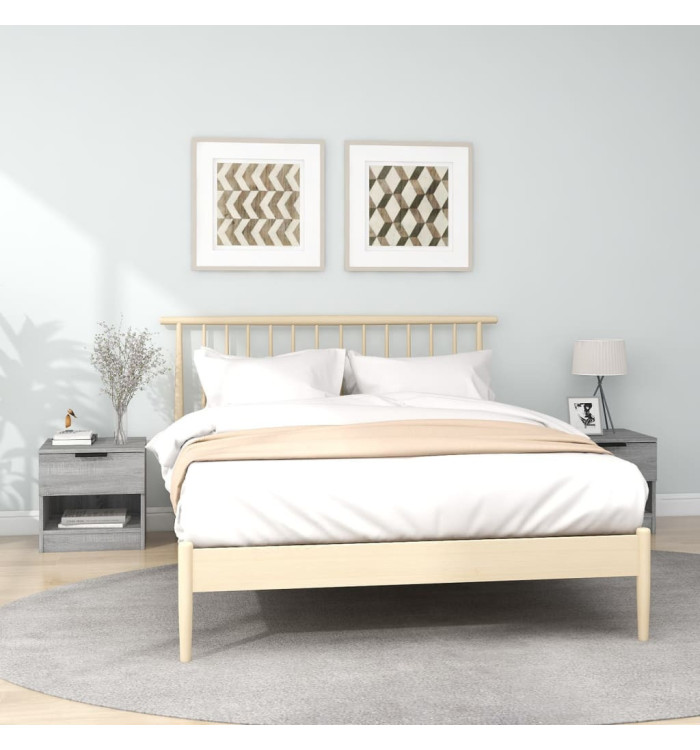 Tables de chevet 2 pcs Sonoma gris Bois d'ingénierie | Mobilier & Déco