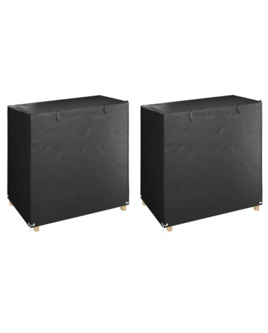 Housses de balancelle 2 pcs 8 œillets 125x90x135/165 cm PE | Mobilier & Déco