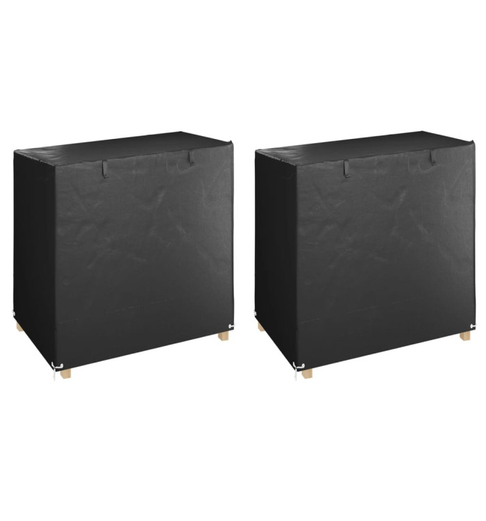 Housses de balancelle 2 pcs 8 œillets 125x90x135/165 cm PE | Mobilier & Déco
