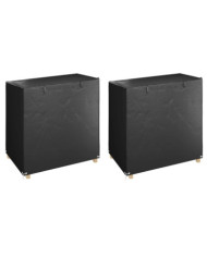 Housses de balancelle 2 pcs 8 œillets 125x90x135/165 cm PE | Mobilier & Déco