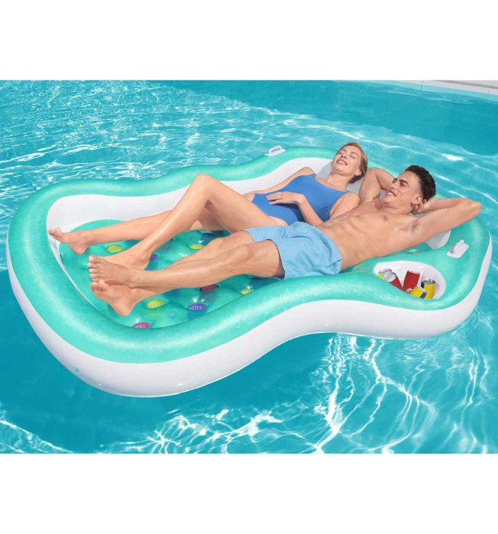 Bestway Salon de piscine Double Designer 224x174 cm | Mobilier & Déco