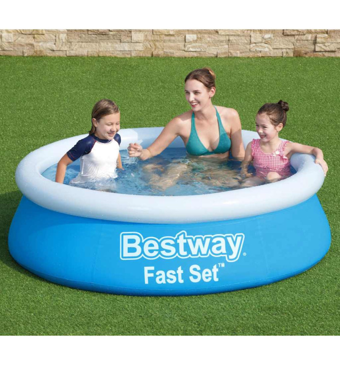 Bestway Piscine gonflable Fast Set ronde 183x51 cm bleu | Mobilier & Déco