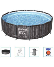 Bestway Ensemble de piscine ronde Steel Pro MAX 427x107 cm | Mobilier & Déco