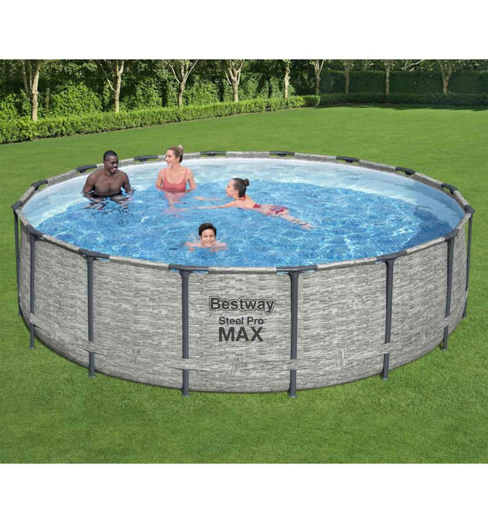 Bestway Piscine ronde Power Steel 488x122 cm | Mobilier & Déco