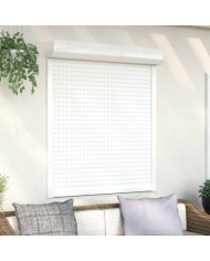 Volet roulant aluminium 110x130 cm blanc | Mobilier & Déco