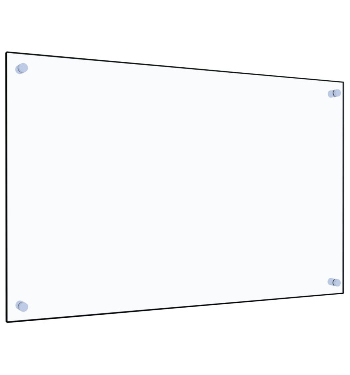 Dosseret de cuisine Transparent 80x50 cm Verre trempé | Mobilier & Déco