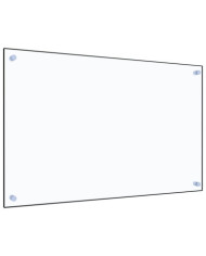 Dosseret de cuisine Transparent 80x50 cm Verre trempé | Mobilier & Déco