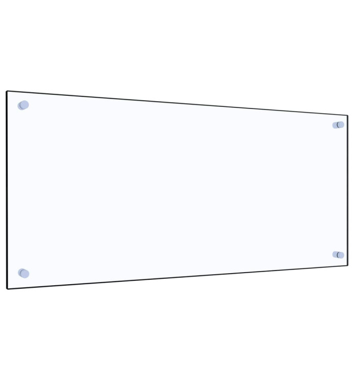 Dosseret de cuisine Transparent 90 x 40 cm Verre trempé | Mobilier & Déco
