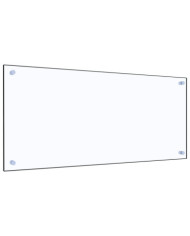 Dosseret de cuisine Transparent 90 x 40 cm Verre trempé | Mobilier & Déco