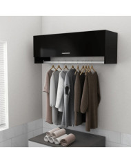 Garde-robe noir 100x32,5x35 cm bois d'ingénierie | Mobilier & Déco