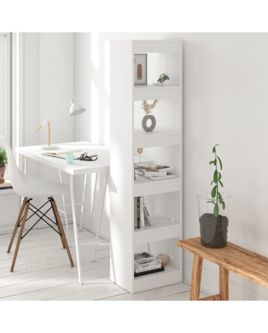 Bibliothèque/Séparateur de pièce Blanc 40x30x166 cm | Mobilier & Déco