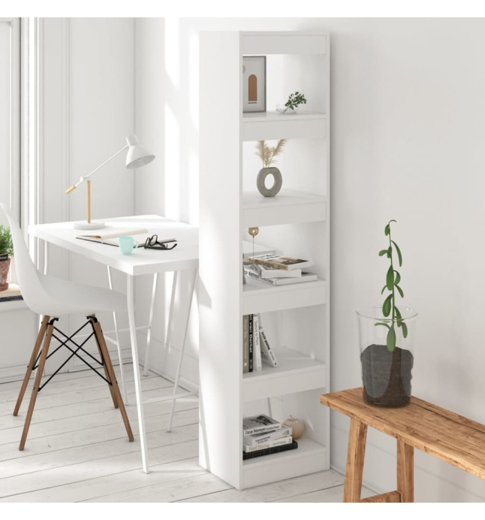 Bibliothèque/Séparateur de pièce Blanc 40x30x166 cm | Mobilier & Déco