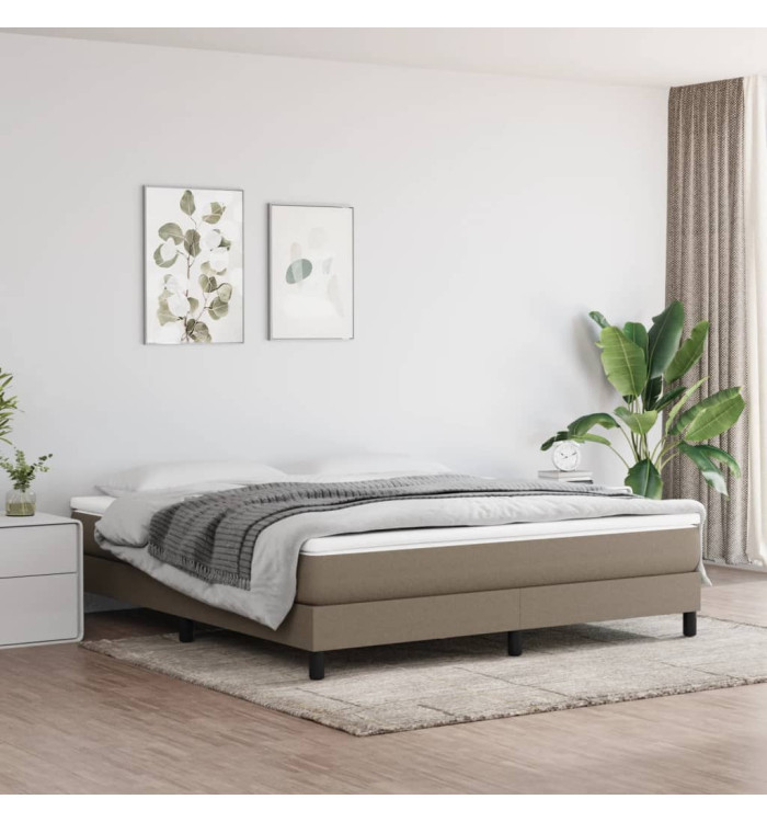 Matelas de lit à ressorts ensachés Taupe 180x200x20 cm Tissu | Mobilier & Déco