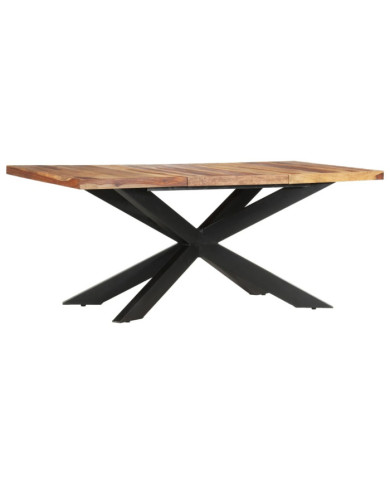 Table de salle à manger 180x90x76 cm Bois solide | Mobilier & Déco