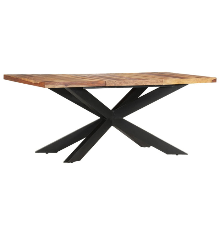 Table de salle à manger 180x90x76 cm Bois solide | Mobilier & Déco