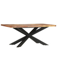 Table de salle à manger 180x90x76 cm Bois solide | Mobilier & Déco