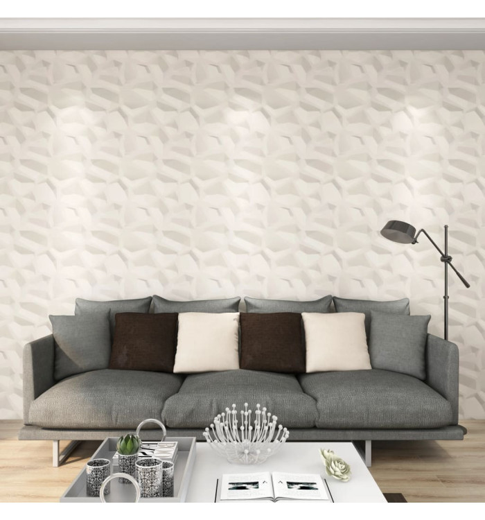 Panneaux muraux 3D 12 pcs 0,5x0,5 m 3 m² | Mobilier & Déco