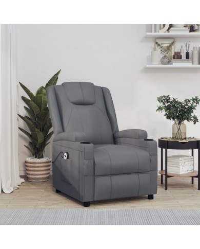 Fauteuil inclinable électrique Anthracite Similicuir | Mobilier & Déco