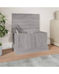 Boîte de rangement sonoma gris 50x30x28 cm bois d'ingénierie | Mobilier & Déco